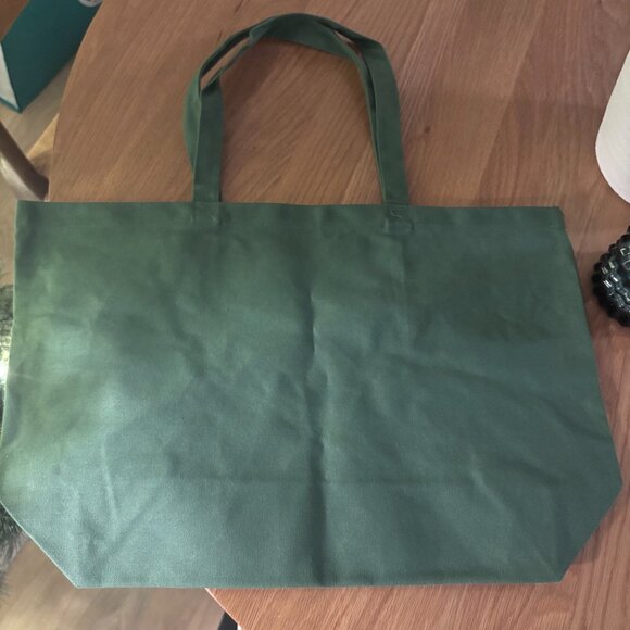 New Sezane Green Tote Bag - Picture 2 of 3